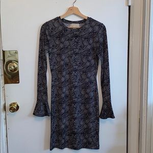 Michael Kors black pattern dress size xs